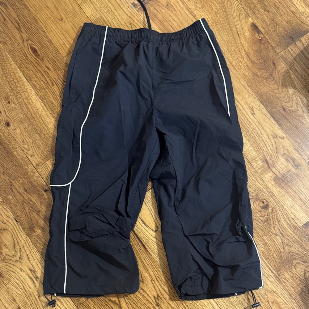BDG Black Jogger Pants with White Trim